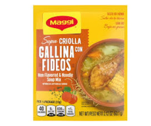 [11296106] MAGGI Criolla Hen Ndl Soup 12(12x60g) XP